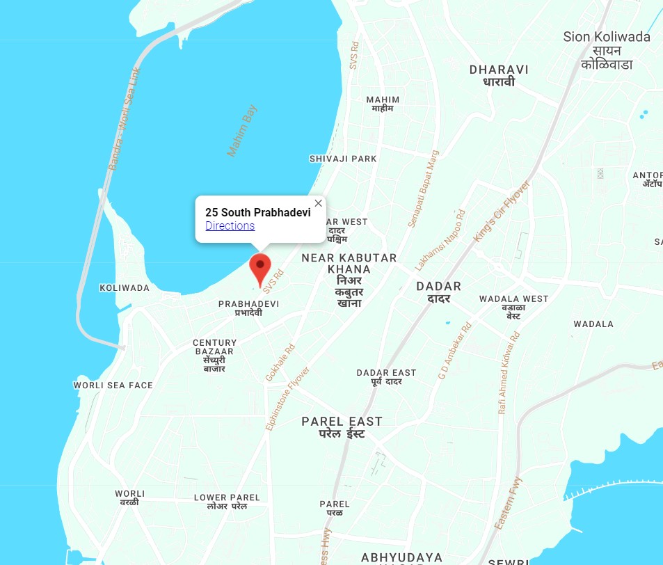 25 south prabhadevi directions